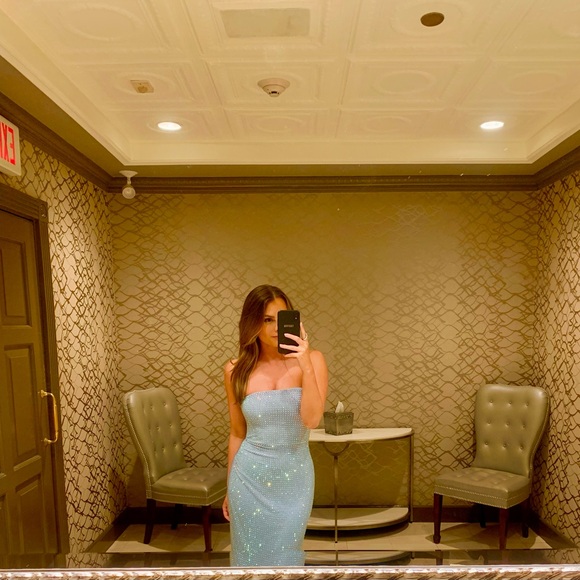 Wedding guest dress / prom dress sequin worn once - Picture 6 of 6